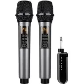 INF Draadloze microfoon in 2-pack / Bluetooth Reverb met Android-poortkabel Black