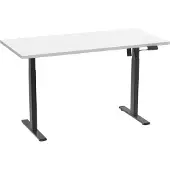 VCM LonaE bureau elektrische hef- en daalfunctie 160x80x71-120cm wit, zwart.