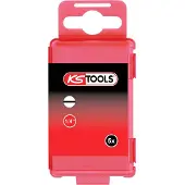 Ks Tools 911.7737 Gleuf-bit 7 mm S2-staal Vernikkeld E 6.3 5 stuk(s)