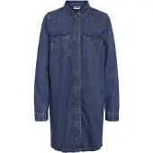 Noisy May Blousejurk 'NEW SIGNE' blauw denim