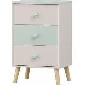 En.casa Kindernachtkastje Sandnes wit en mintgroen 62x38x30 cm []