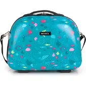 Gabol Make up tas lichtblauw / neonroze