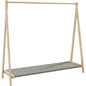 vidaXL Kledingrek met schappen 106x34x102 cm bamboe