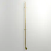 Instamat Jay Elektrische Handdoekradiator 172cm hoog 29Watt Geborsteld Messing JAY022
