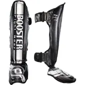 Booster Fight Gear - Scheenbeschermer - V3 - Zilver - Maat L