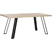 Beliani GRAHAM - Eettafel - Lichte houtkleur - 90 x 180 cm - MDF