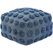 Beliani VISHVI - Poef-Blauw-Katoen