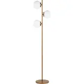 Beliani WADI - Staande lamp - Goud - Metaal