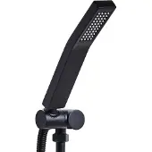 Beliani AMBORO - Handdouche - Zwart - Messing