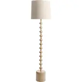 Beliani KRIOS - Staande lamp - Lichtbruin - Metaal