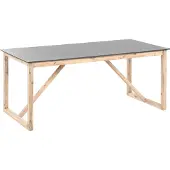Beliani NOTTERI - Tuintafel - Grijs/Bruin - Beton