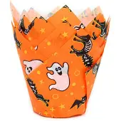 House of Marie Tulip Baking Cups Scary Halloween pk/36