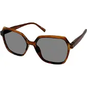 Vista Bonita MIRA – Zonneleesbril UV400 – Sterkte +2.50 – Kleur Amber Dawn – Oversized model - lichtgewicht montuur – Goede pasvorm – Met flexveren - Inclusief etui en doekje