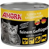 Amora Kat kitten 6x200g - Gevogelte