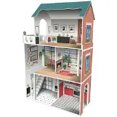 Deqube Soho 3-verdiepingen Houten Poppenhuis