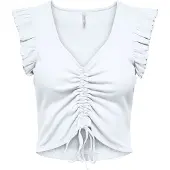 ONLY - ONLLAILA LIFE S/L RUCHING TOP JRS - Dames - Blouses