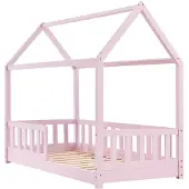 Juskys Kinderbed Marli - 80 x 160 cm - Roze