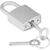 Rimba Hangslot met sleutel, 2 stuks