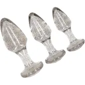 Ouch! 'Glitter Butt Plug Set', 3-delig
