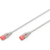 Digitus DK-1617-030S, Slimme patchkabel, Cat. 6, U/UTP, 3,0 meter, grijs