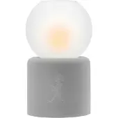 Solstickan Design Globe theelichthouder Ø9,5x17 cm Lichtgrijs