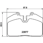 Hella 8DB 355 046-801 Remblokken
