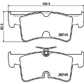 Hella 8DB 355 045-951 Remblokken