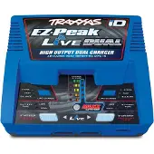 Traxxas EZ-Peak Live Dual Modelbouwoplader 26 A Li-poly, NiMH Minus-delta-U-uitschakeling, Batterijherkenning, Temperatuurbewaking