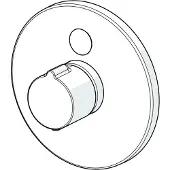 Hansa functionele eenheid met decoratieve set en thermostaat, Hansaelectra, verchroomd, artikelnummer 80909001
