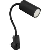 Globo Zwarte lamp Robby stopcontact