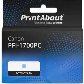 PrintAbout Huismerk Canon PFI-1700PC Inktcartridge Foto-cyaan
