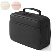 Onyx Toilettas Zwart - Make Up Tasje - Cosmetica Organizer - Make-Up Spiegel - Hangbaar - Dames en Heren - Maat: M