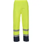 Portwest Hi-Vis Klassieke Tweekleuren Regenbroek H444