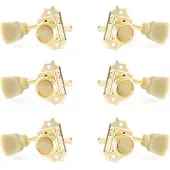 Fame 373KSK Locking Tuners 3+3 Gold - Stemmechaniek voor gitaar