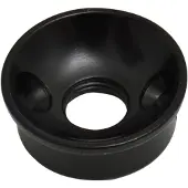 Göldo JTS1B Deluxe Jack Cup for Tele (Black) - Gitaaronderdeel