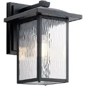 Kichler LED Wand Buitenlamp Cappanna | 1X E27 Max 60W | Textured Black
