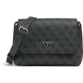 GUESS Schoudertas 'MERIDIAN II FLAP CROSSBODY' antraciet / zwart