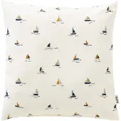 Cottonbaby sierkussenhoes - Boats at sea - 40x40 cm - met rits