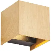 QAZQA Scandinavische buiten wandlamp houtprint incl. LED IP54 - Edwin