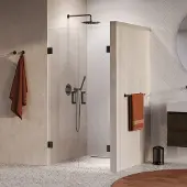 Brauer Void profielloze pendeldeuren 100cm gunmetal geborsteld PVD