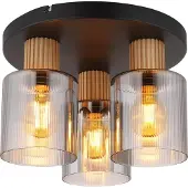 Globo Lighting Design plafondlamp Aleidis 3-lichts zwart