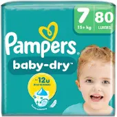 Pampers Baby-Dry - Maat 7 (15kg+) - 80 Luiers
