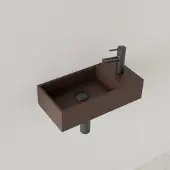 Gliss Design Fontein nano 36x18x9 cm 1 kraangat rechts cappuccino