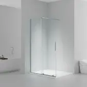 SaniGoods Xava inloopdouche met schuifdeur 120x200cm helder glas
