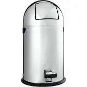 0 0 Pedaalafvalverzamelaar, rvs, 33 liter