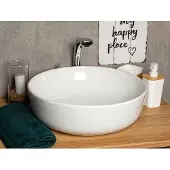 Kerra 98 waskom rond glans wit 41.5x41.5x13cm