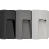 Fantasia SIBO LED 310Lm 2,8W rechthoek, cover zwart, wit, grijs IP65