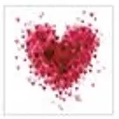 Ambiente - Lunch servetten - Heart of hearts red