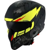 Suomy Armor Hi Volt Zwart Geel Jethelm Maat L