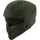 Suomy Armor Plain, modulaire helm ,Mat-Donkergroen ,L